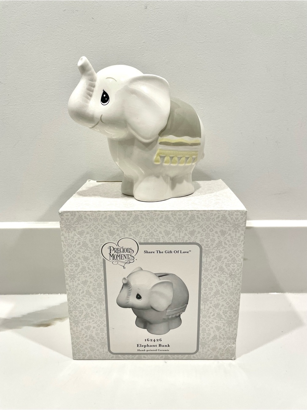 NEW Precious Moments Share The Gift Of Love Ceramic Elephant Money Bank